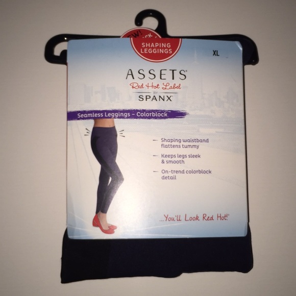 Assets Red Hot Label by Spanx Color Block Leggings - Picture 2 of 3